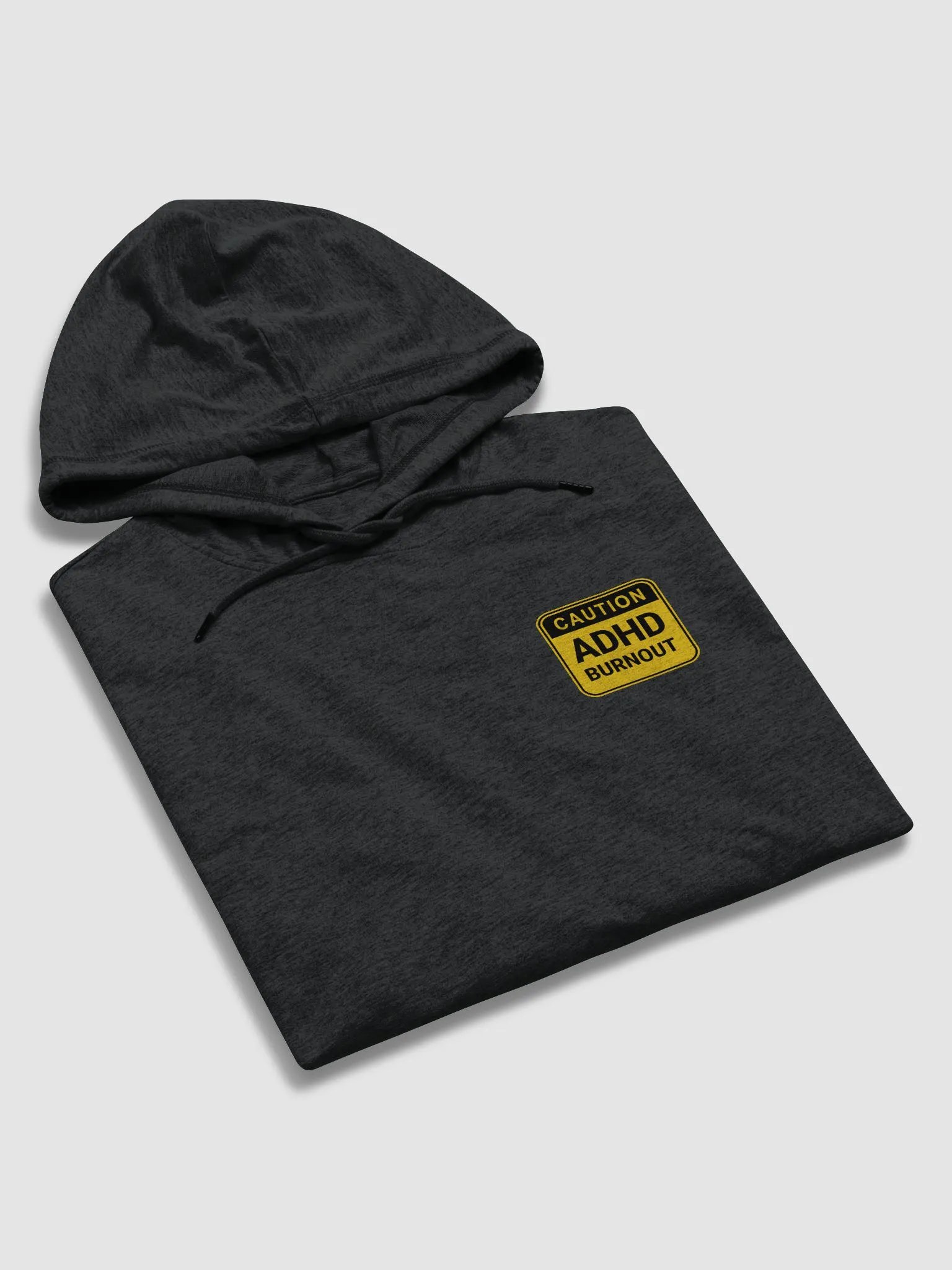 CAUTION: ADHD BURNOUT printed lightweight hoodie product image (5)