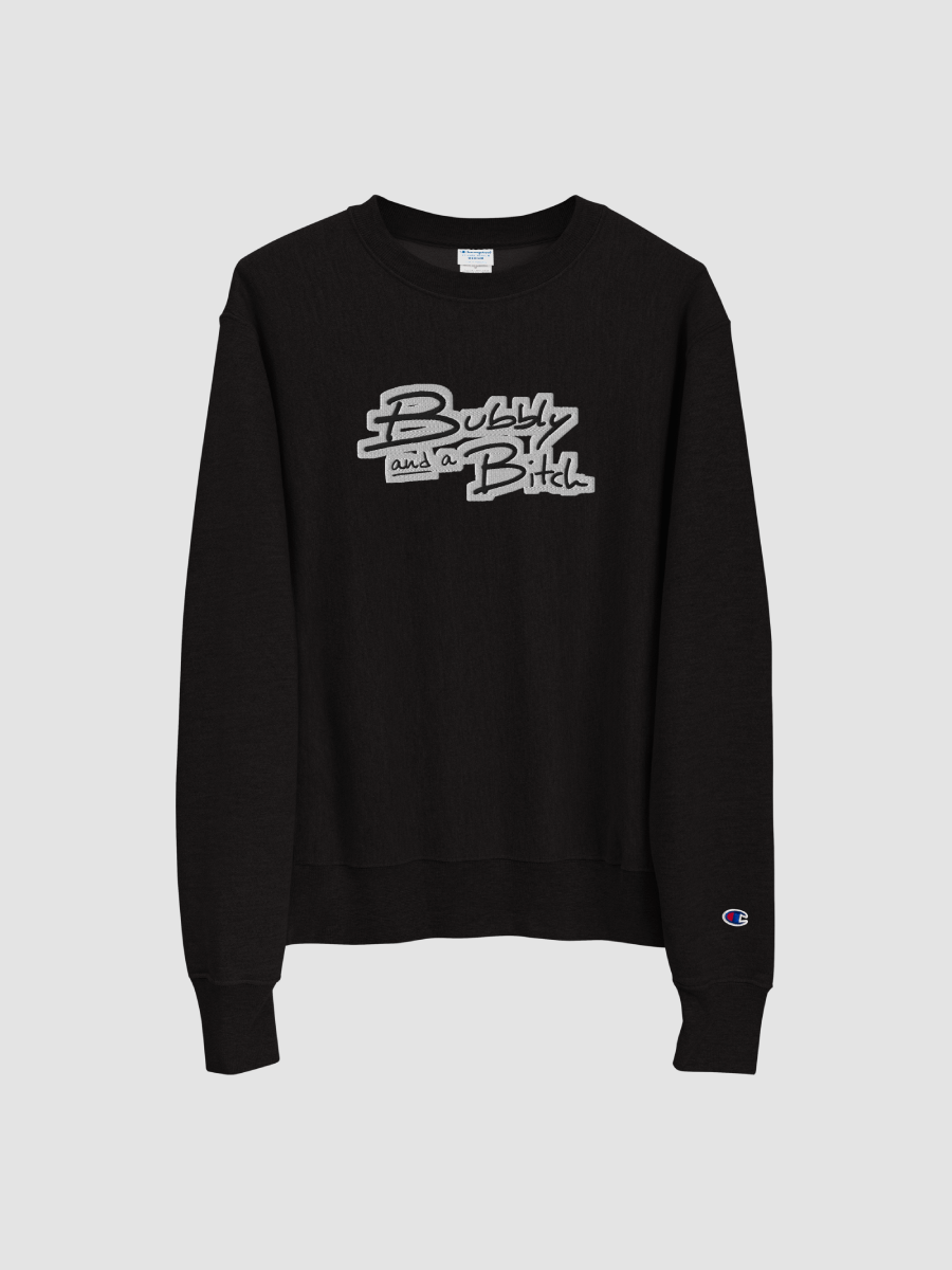 Bubbly and a B (bubble design) embroidered Champion Crewneck Sweatshirt product image (3)