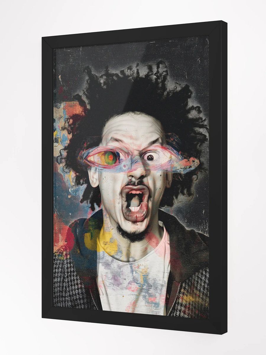 Surreal Eric Andre Eco-Friendly Ayous Wood Framed Matte Poster product image (3)