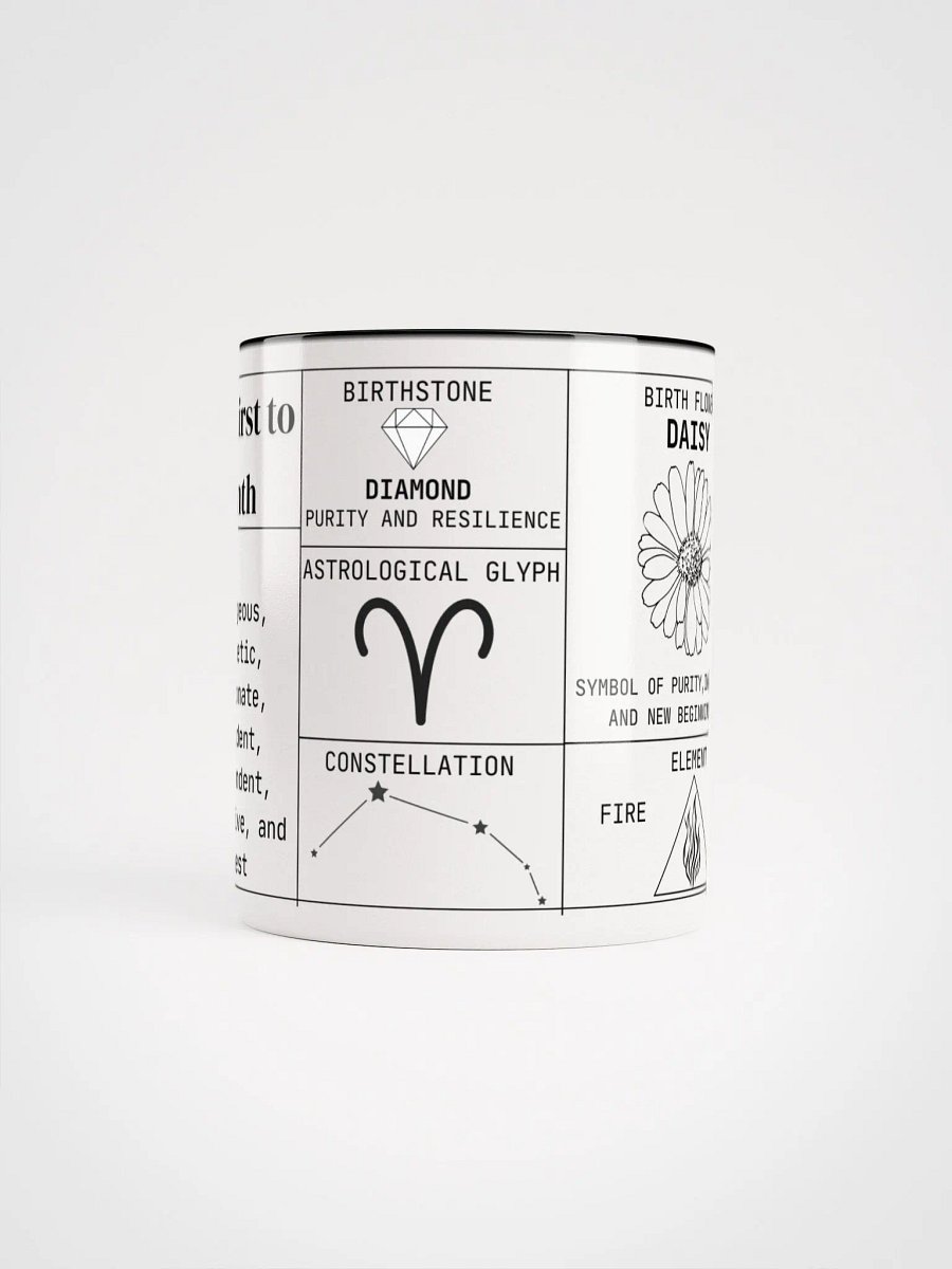 Aries Zodiac Ceramic Mug product image (2)
