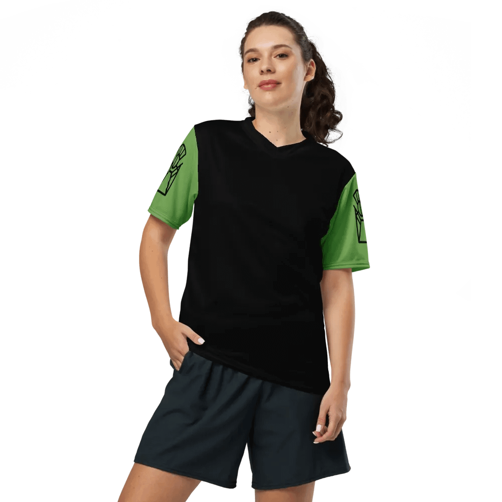 Reverence Icon / MO Unisex Sports Jersey / Black + Olive product image (10)