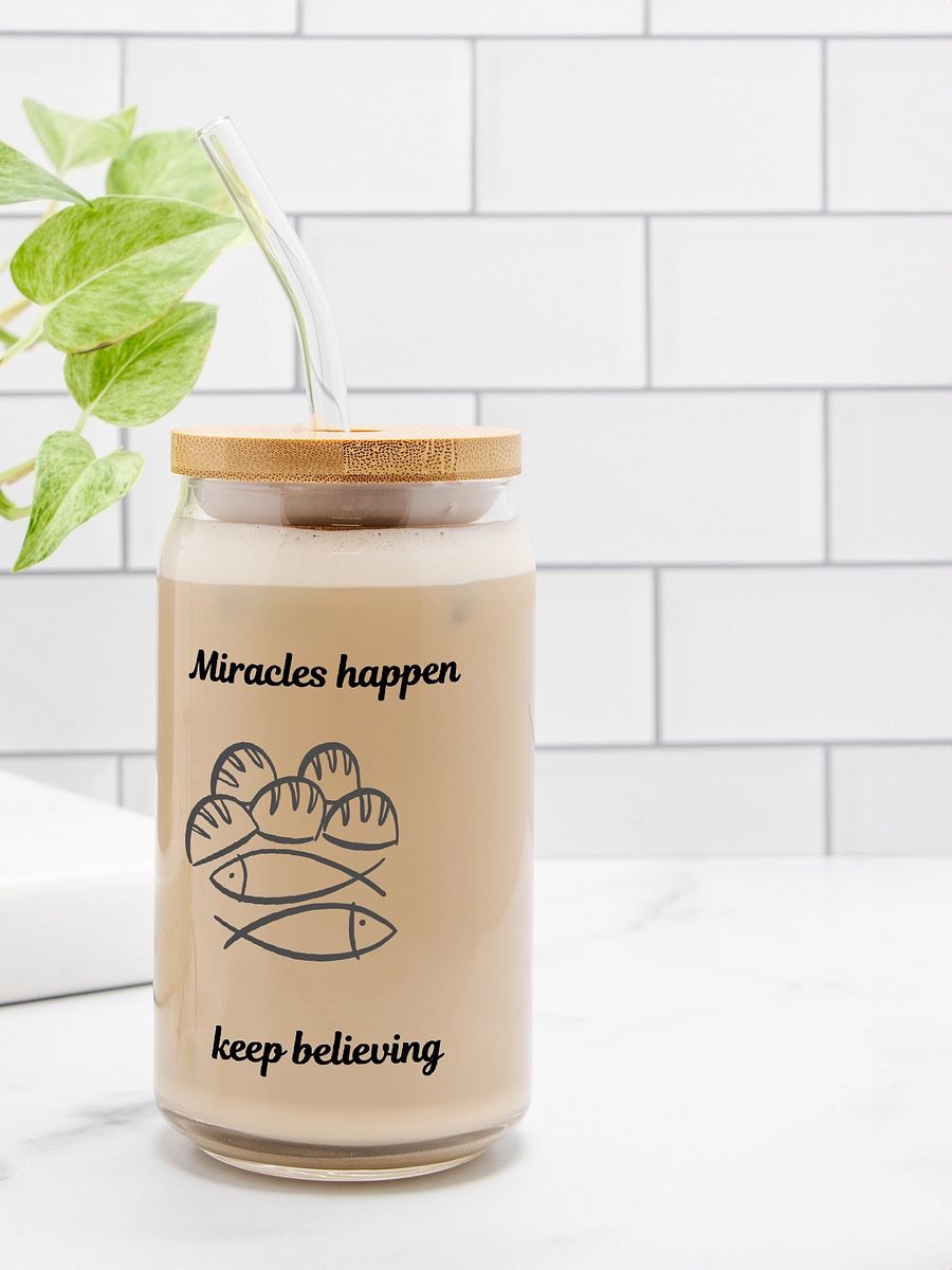 Miracles Happen wellness glass can product image (5)