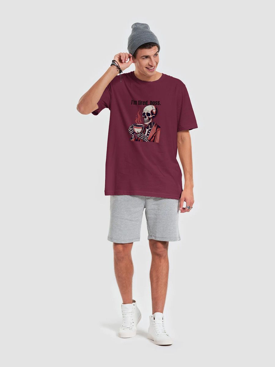 Tired Skelly Graphic Bella+Canvas Unisex Supersoft T-Shirt product image (59)
