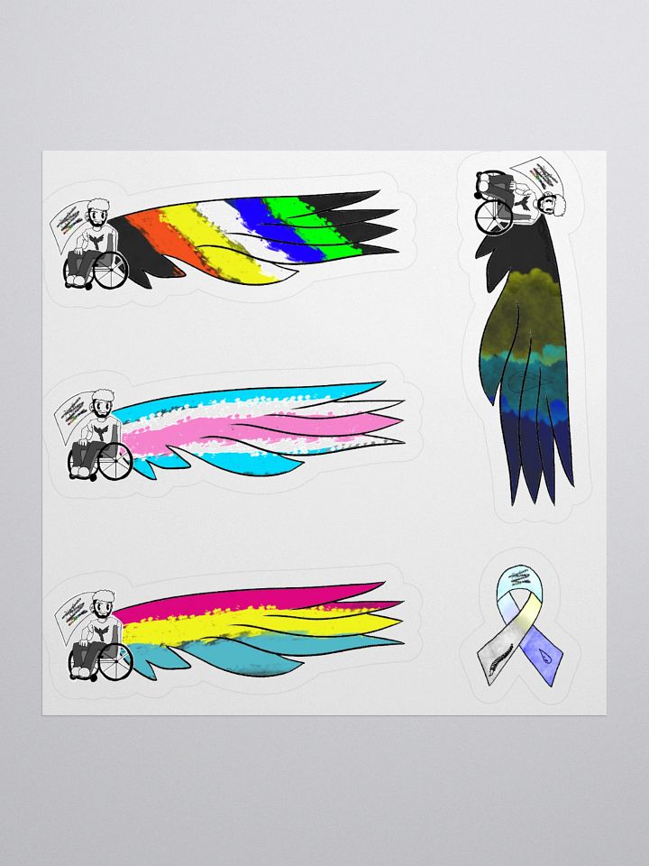 Byrd’s Pride Wings Sticker Sheet product image (1)