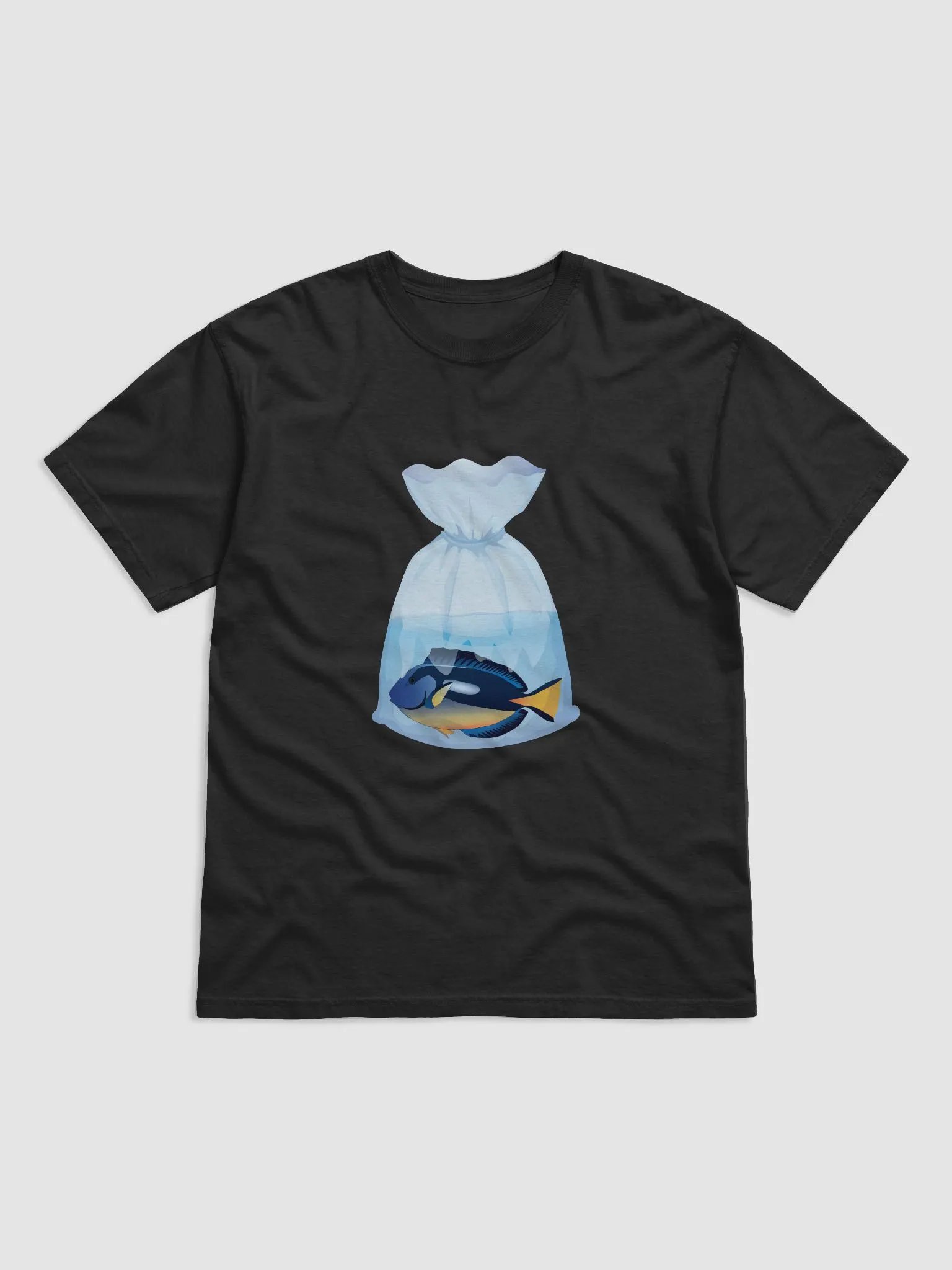 Fish in a Bag (Blue Hippo Tang) | T-Shirt for Saltwater and Coral Reef Aquarium Hobbyists product image (6)