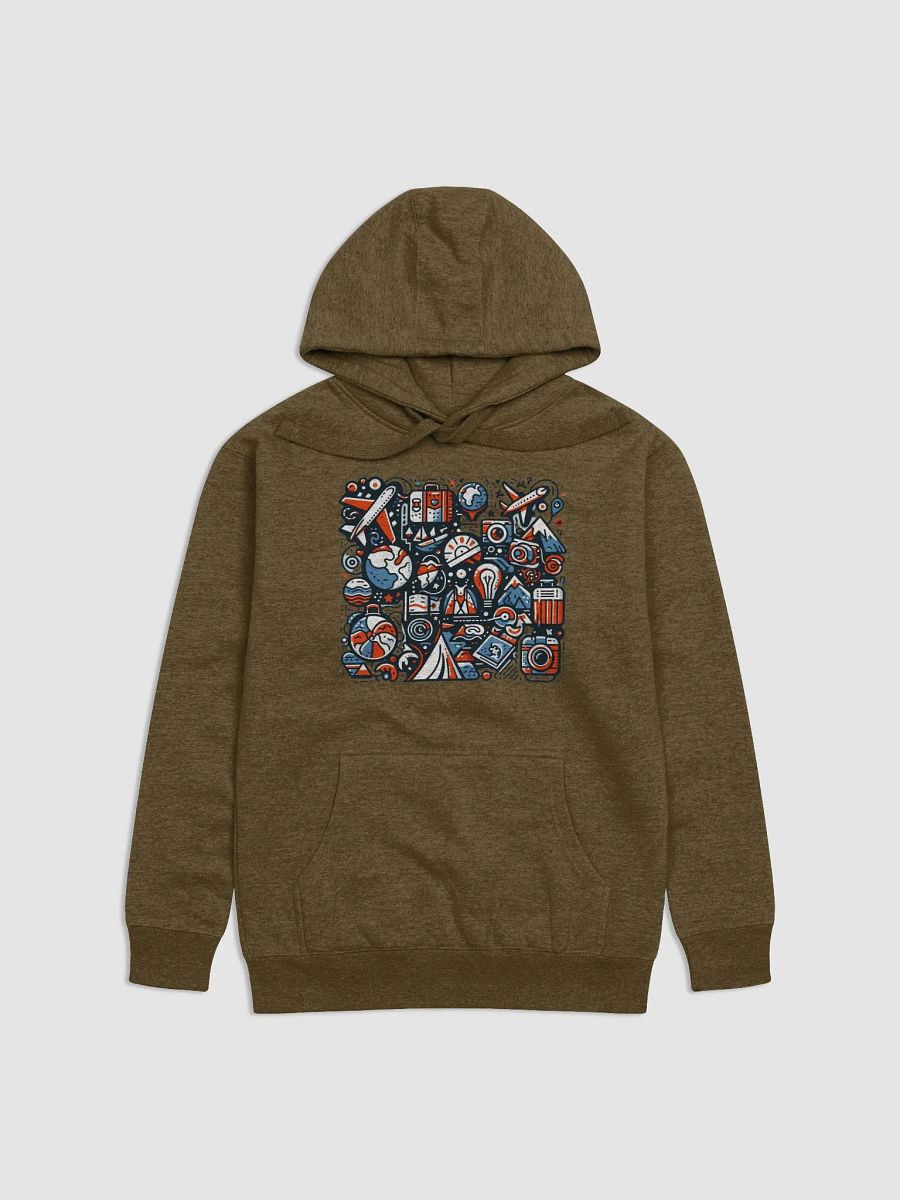 Cotton Heritage Unisex Premium Hoodie | AI Design about travel product image (2)