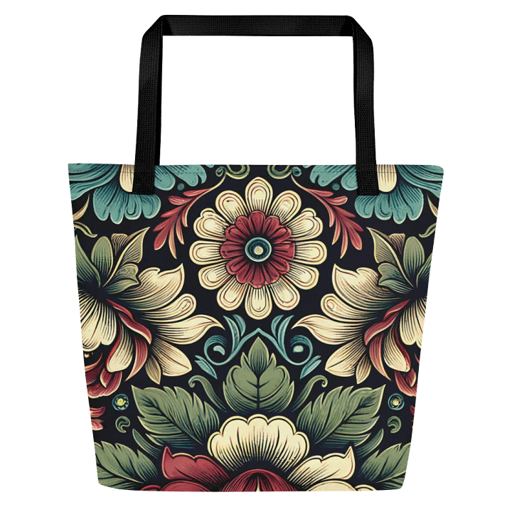 Floral Symphony Large Tote Bag product image (2)