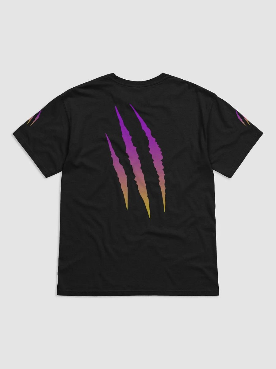 "Scratch Claws Gradient" (Purple/Yellow) Comfort Colors Garment-Dyed Heavyweight T-Shirt product image (1)