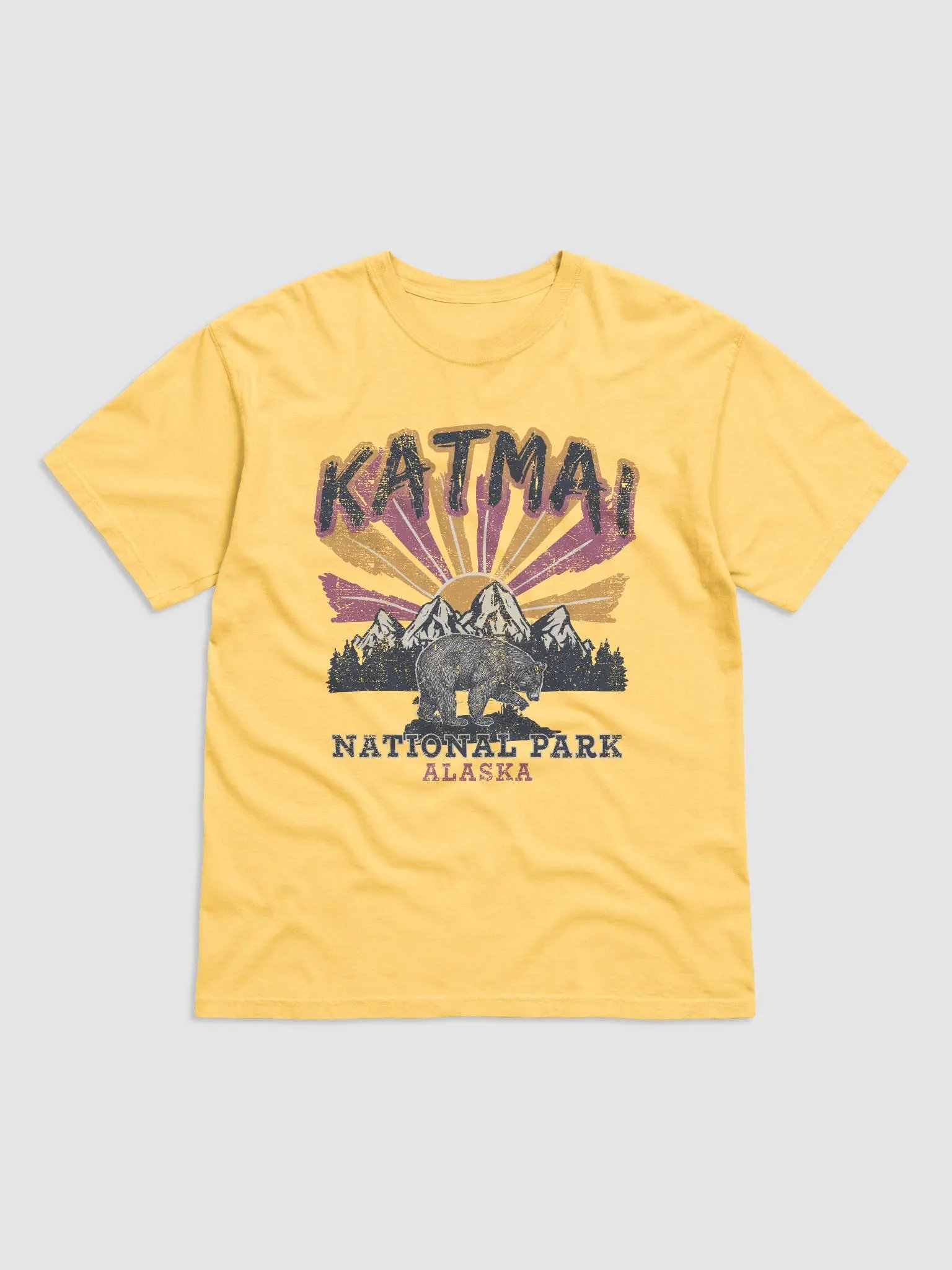 Katmai National Park, Alaska Tee | Retro-Style Western T-Shirt for Travel and Road Trips product image (12)