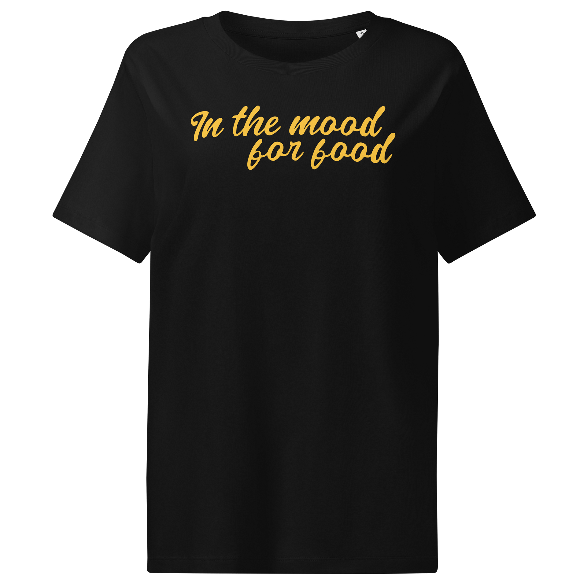 In The Mood For Food – Organic Women’s Tee – Mustard product image (1)