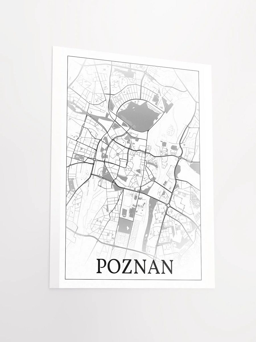 Poznań, Poland, city map print product image (15)