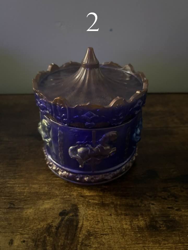 🎠 Handmade Resin Carousel Trinket Jars – One of a Kind product image (2)