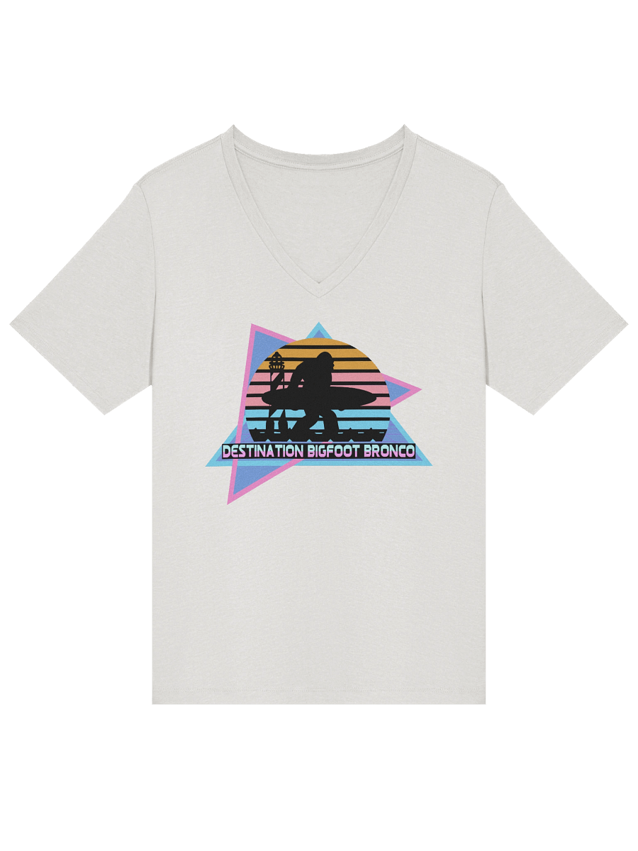 Destination Bigfoot Bronco Retro-Inspired Bella+Canvas Women's Relaxed V-Neck T-Shirt (Multiple Colors Available) product image (80)