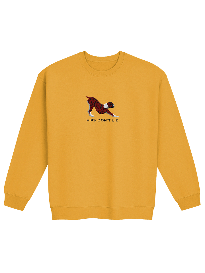 Hips Don't Lie Sweatshirt (Embroidered) of a Boxer(Brindle) product image (13)