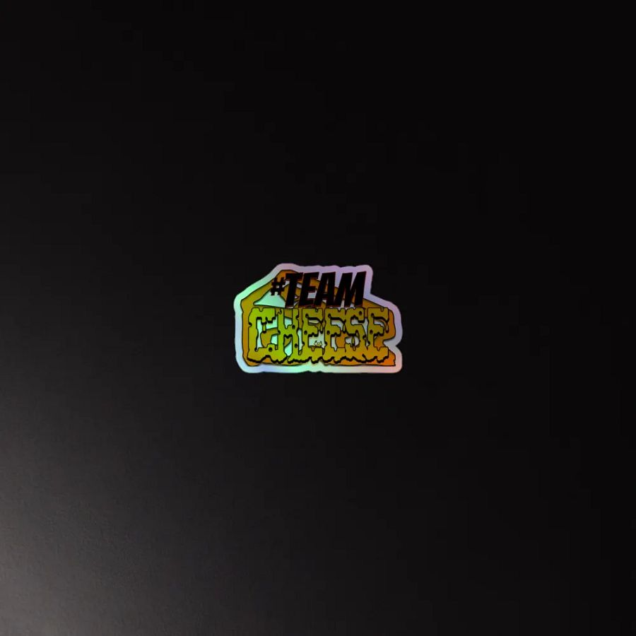 TEAM Cheese Holographic Sticker product image (4)