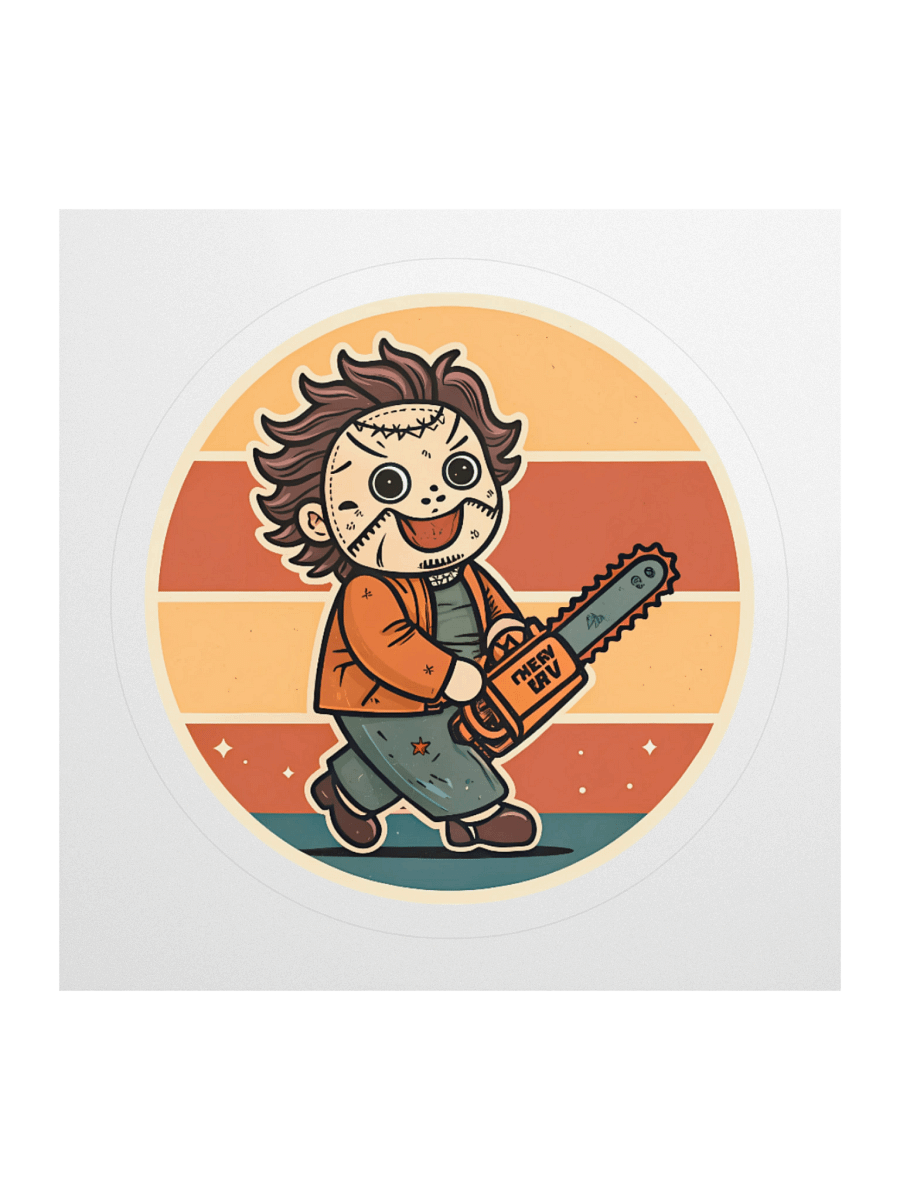 Cute Chainsaw Masker Sticker product image (1)