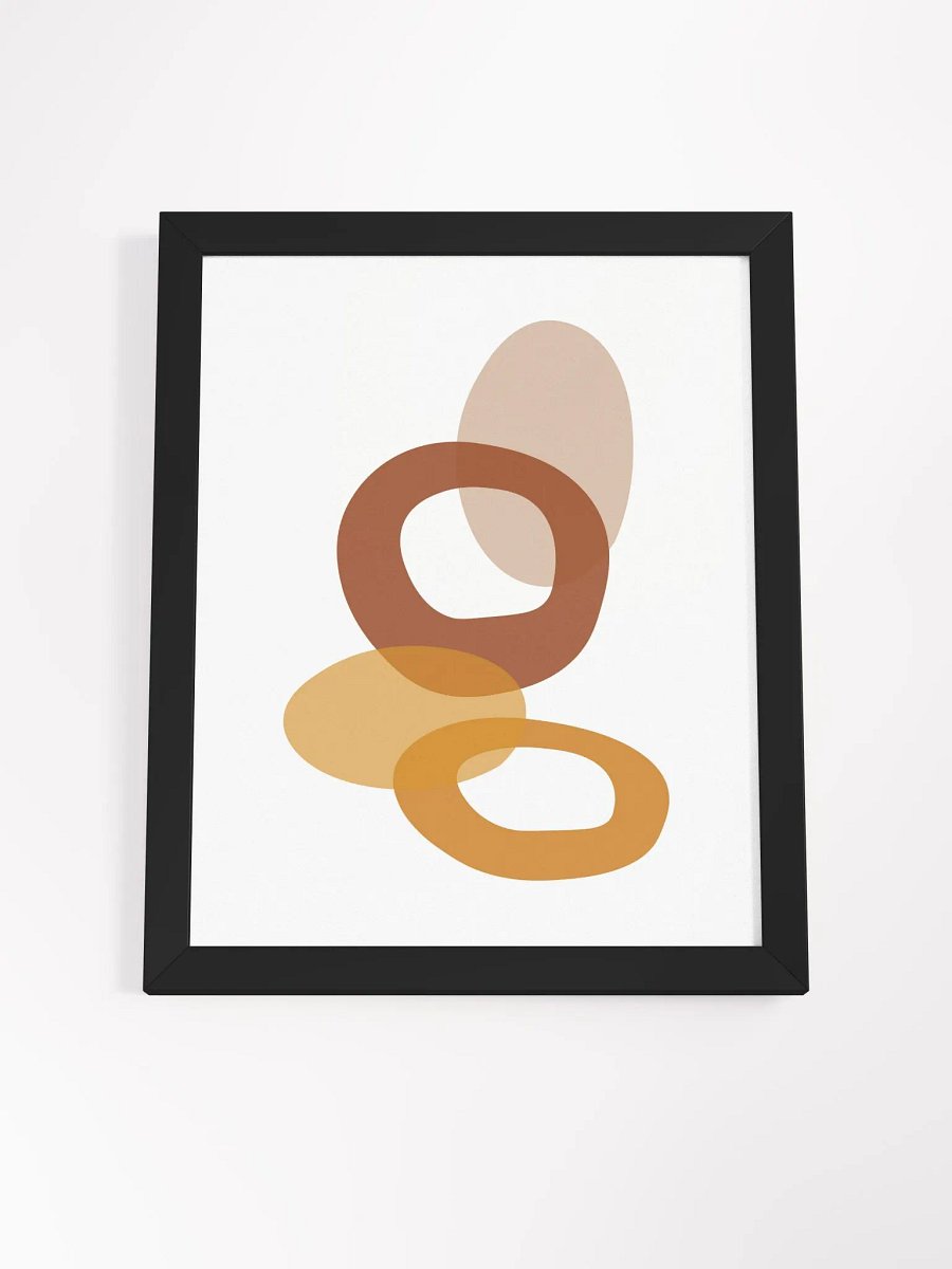 Translucent Overlapping Shapes Framed Poster product image (57)