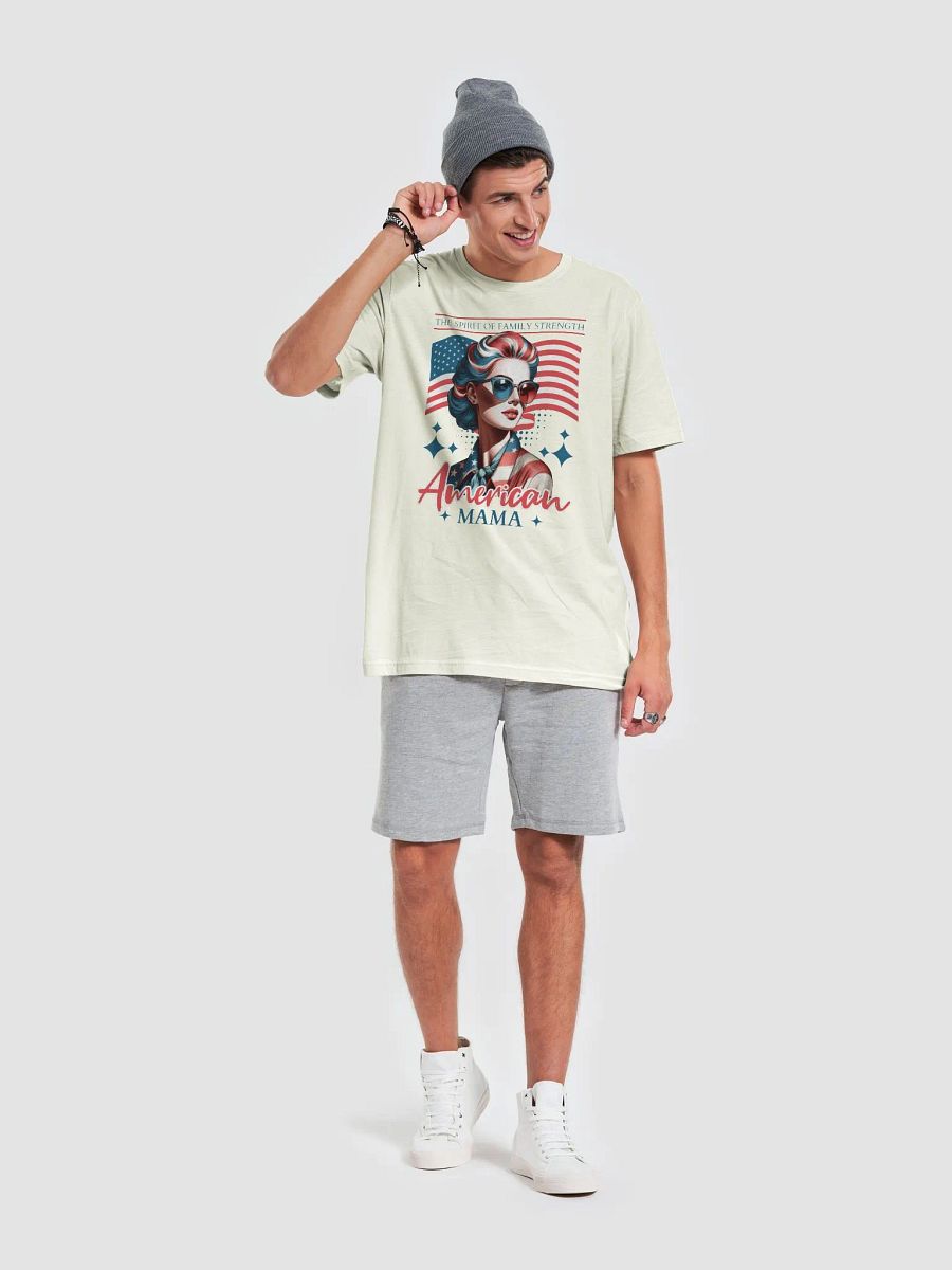 America mama shirt, USA retro funny Tshirt, gift for mother tee product image (6)