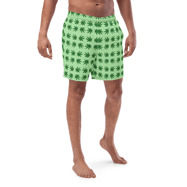 Weed Leaf Paradise Swim Trunks product image (1)