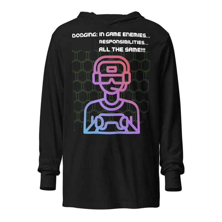Vivid Vibes Gamer Unisex Hooded Tee product image (1)