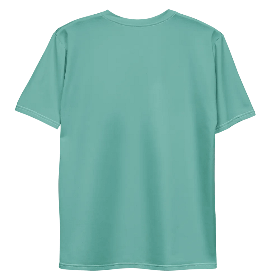 Plain Turquoise Green True Summer Men's Crewneck Polyester Heavyweight Premium T-Shirt by Treasure Pie product image (10)