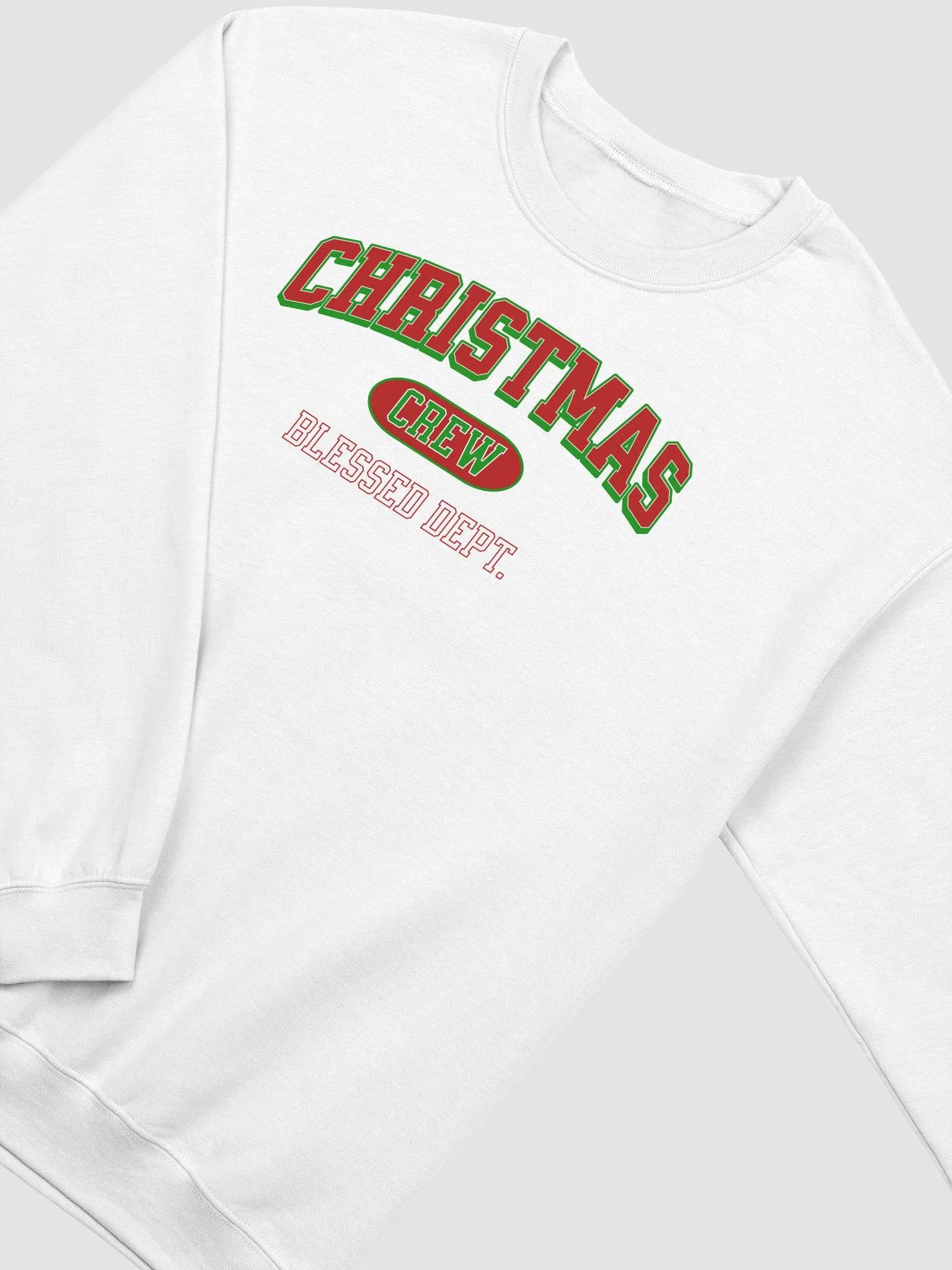 Christmas Crew Blessed Collegiate Style Holiday Crewneck product image (9)