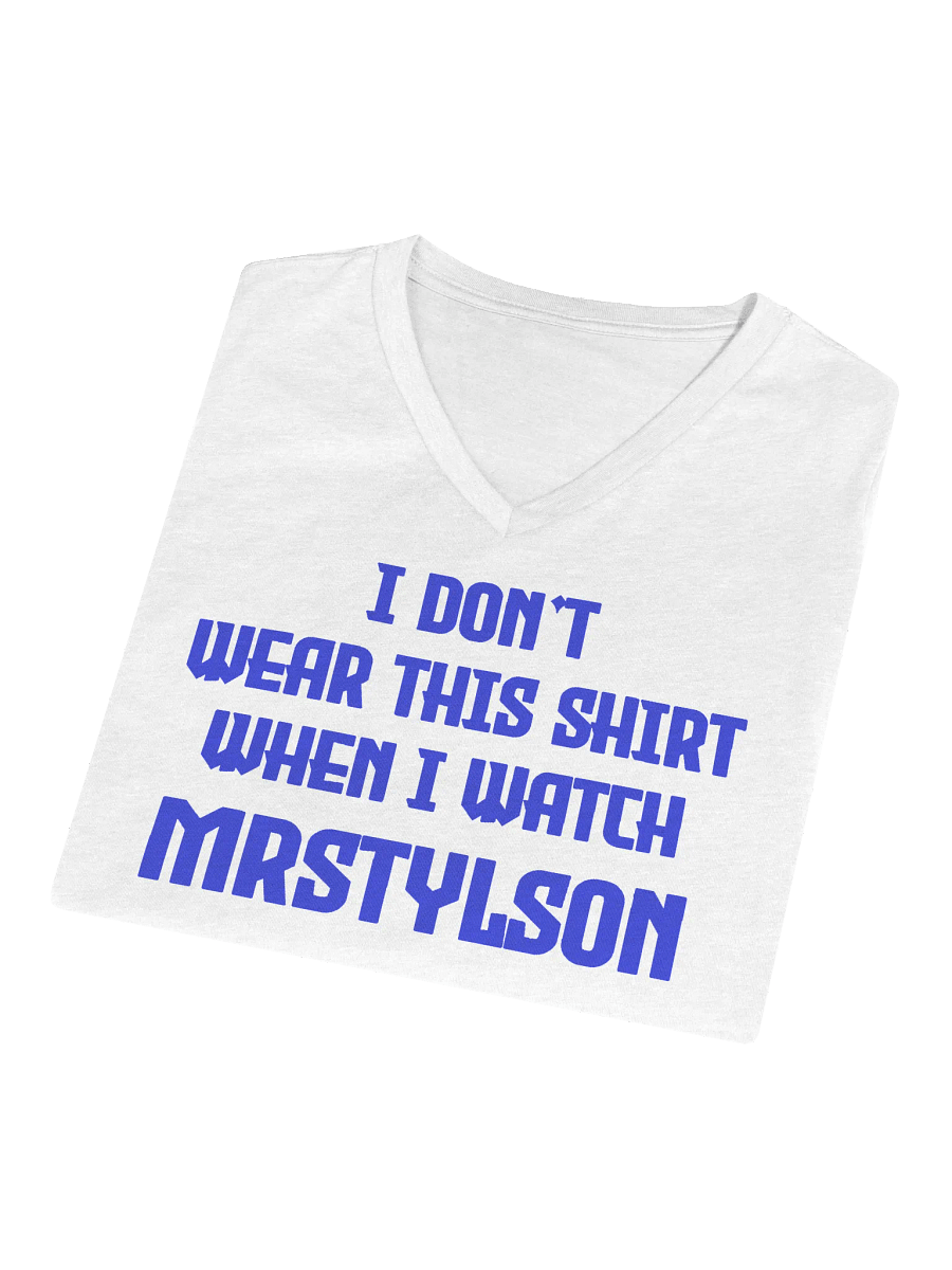 I Don't Wear This Women's V-Neck (Blue Text) product image (47)