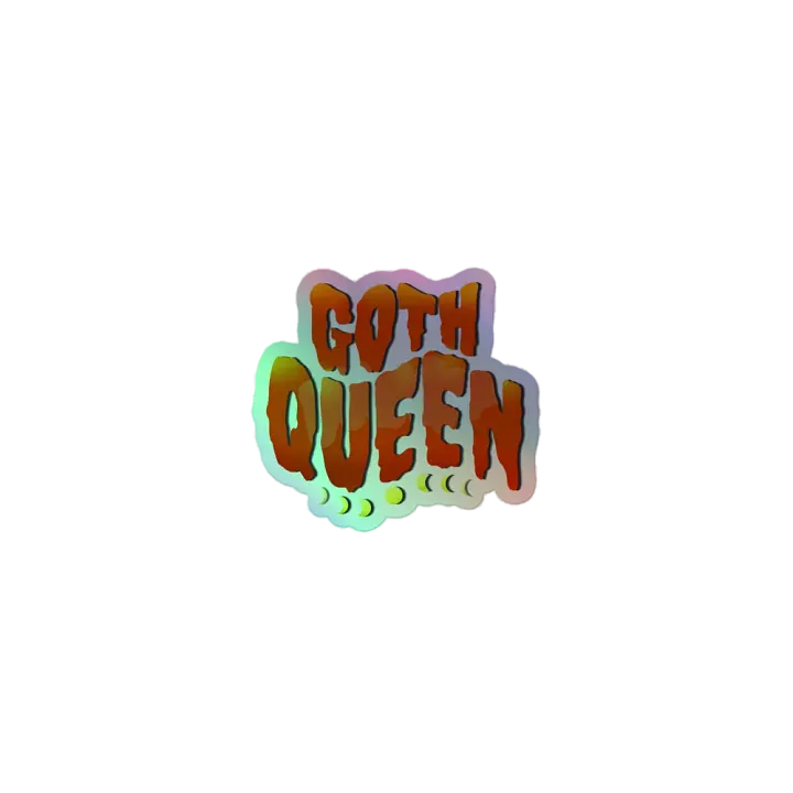 Goth Queen: Cut Holographic Sticker product image (1)