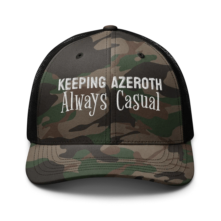 Keeping Azeroth Casual Camo Trucker Hat product image (1)