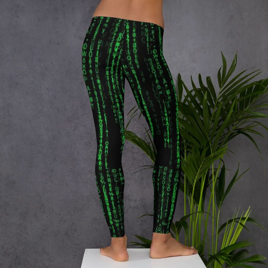 Leggings – Binary Code Print for Futuristic & Stylish Comfort product image (6)