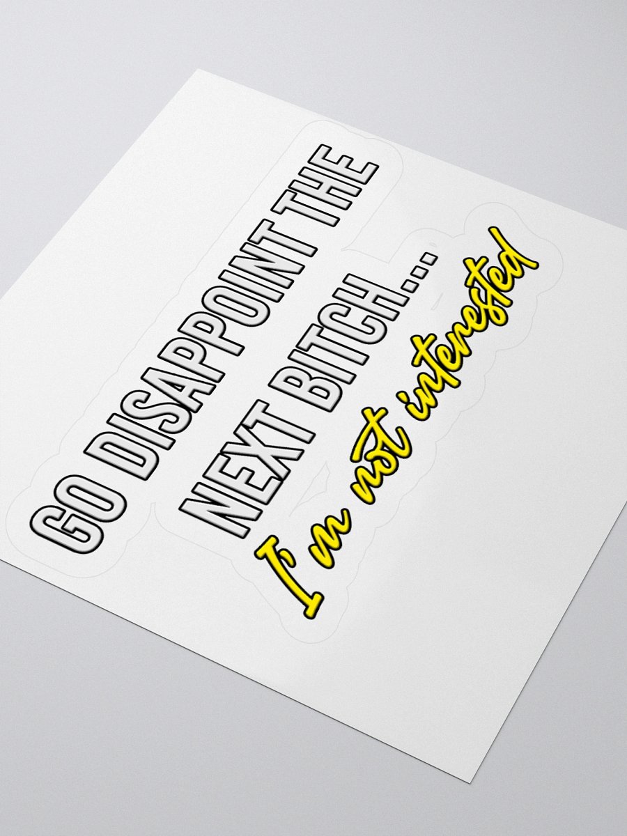 nope snark - disappoint sticker product image (3)