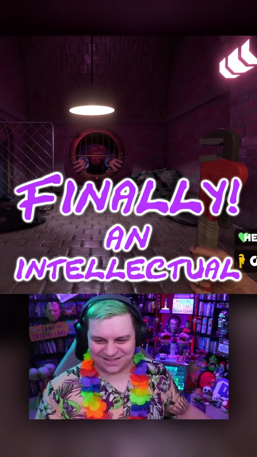 FINALLY! An Intellectual! #myfriendlyneighborhood #indiehorror #indie #indiegames  #twitch #horror #horrorstreamer #twitchstreamer #horrortok #intellectual #twitchtok