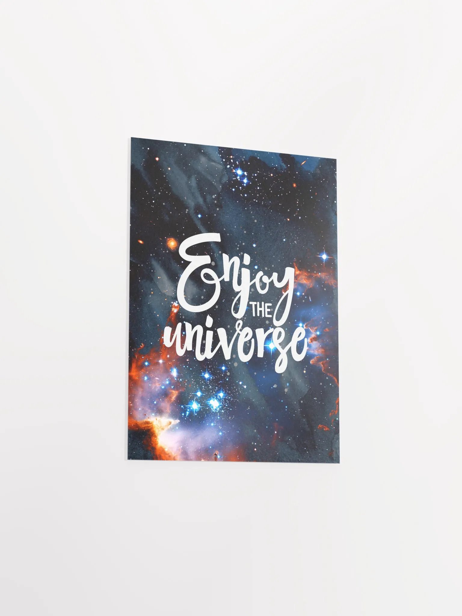 Enjoy the Universe [neon/synthwave/vaporwave/watercolor] — aesthetic watercolor poster, neon space poster, retrowave poster, motivation quotes product image (8)
