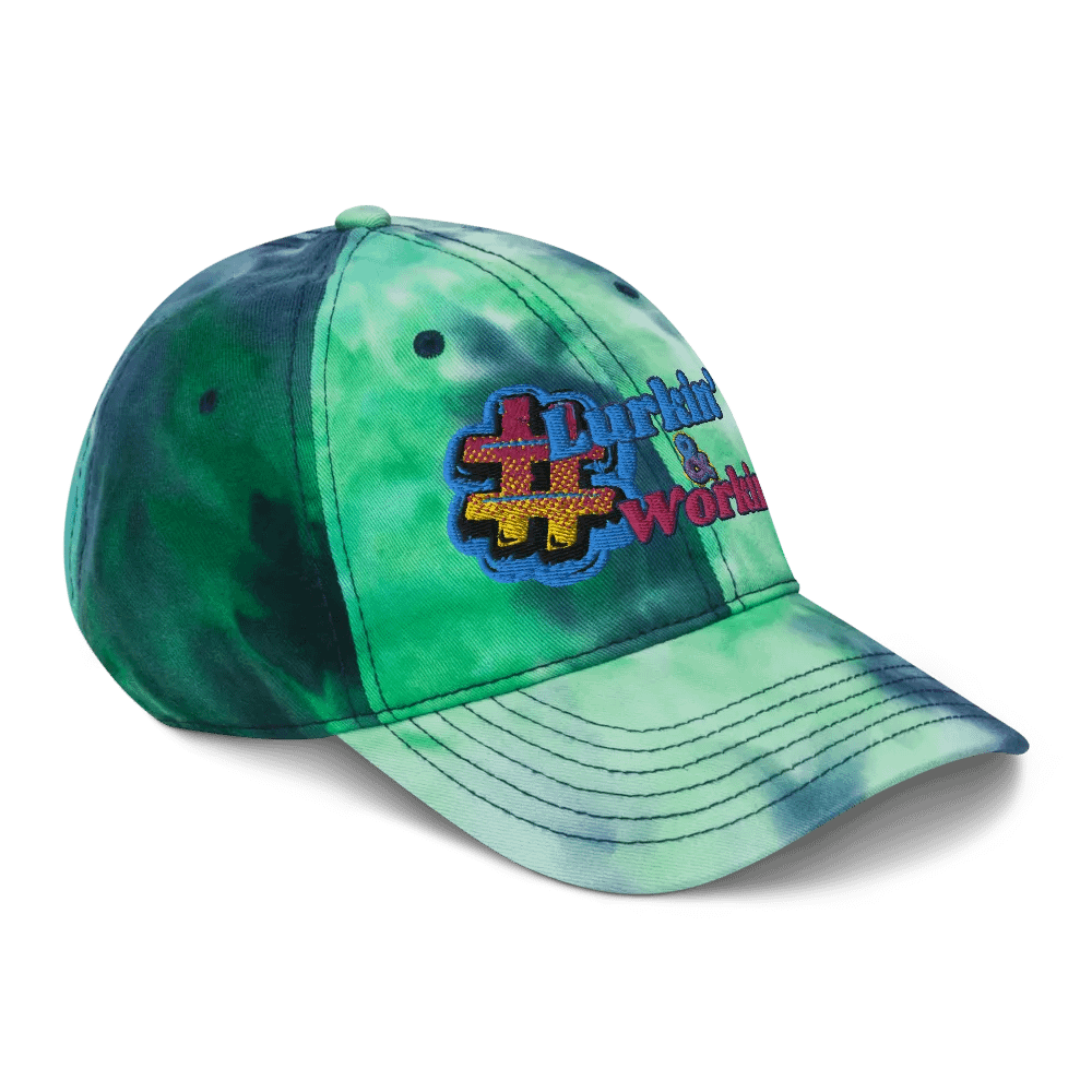 Lurkin' & Workin' Tie-Dye Hat product image (6)