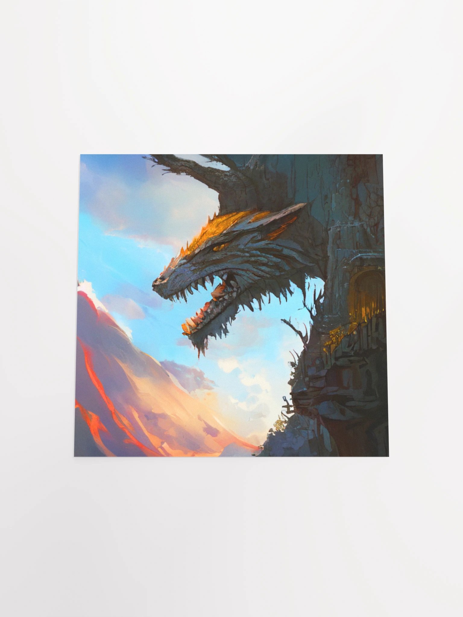 Mythical Fox Cliff Poster product image (19)