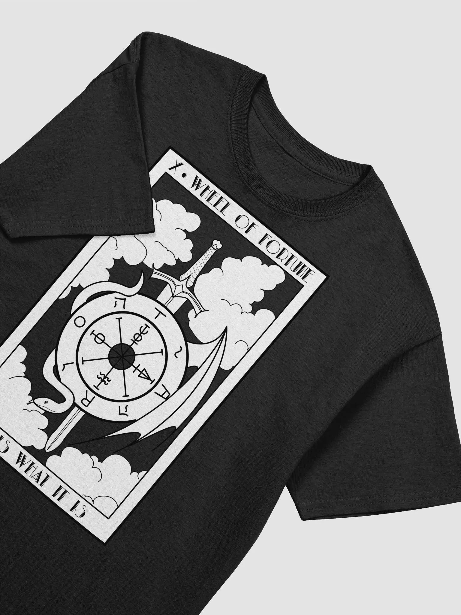 X The Wheel of Fortune Dark Mode Heavyweight T-Shirt product image (3)
