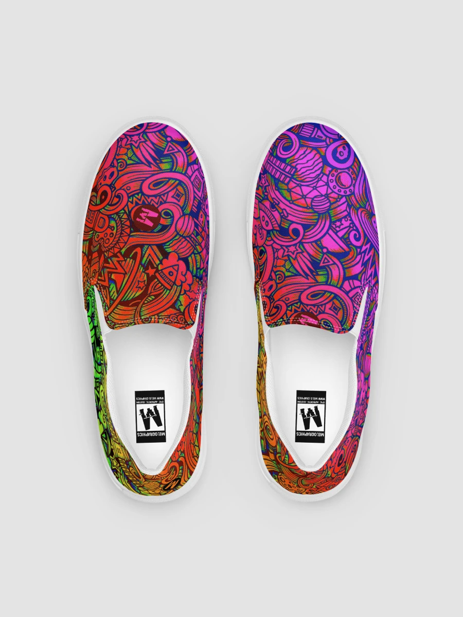 Rainbow Space Scribble - Women’s Slip-ons | #MadeByMELO product image (5)