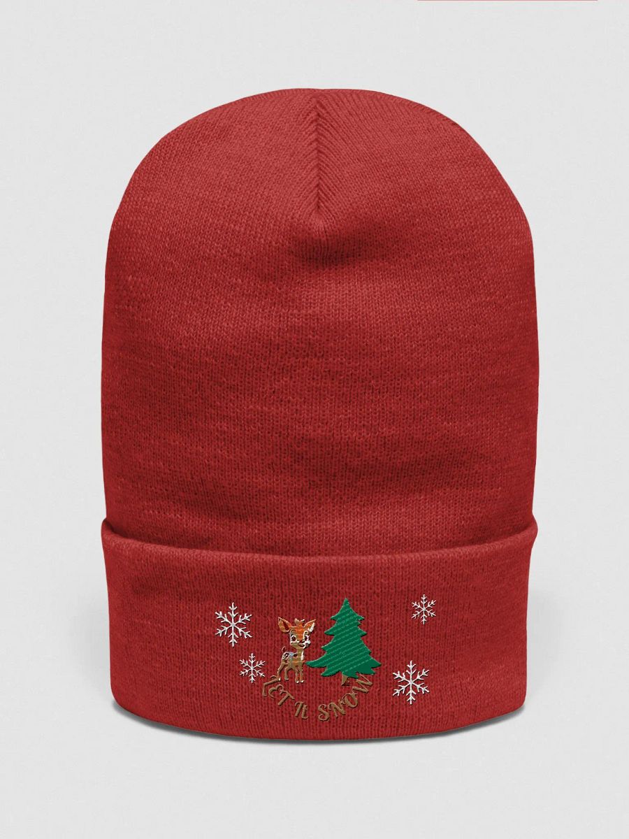 Let it Snow_Yupoong Cuffed Beanie product image (3)