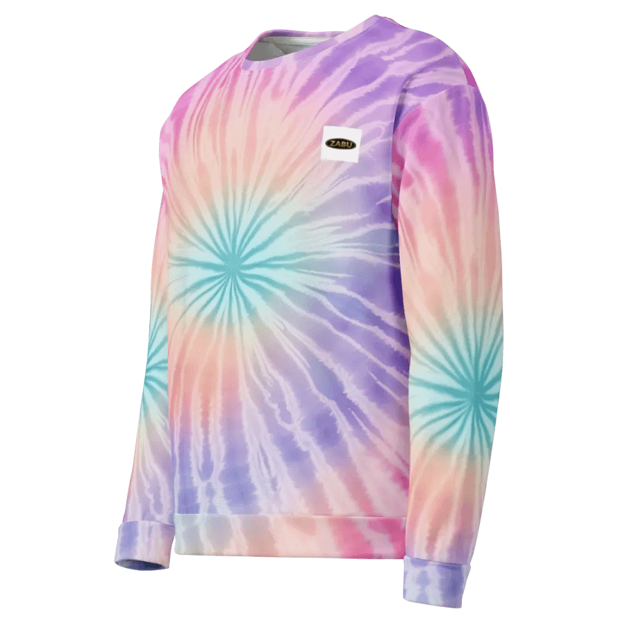 Pastel Radiance Tie-Dye Unisex Sweatshirt product image (3)