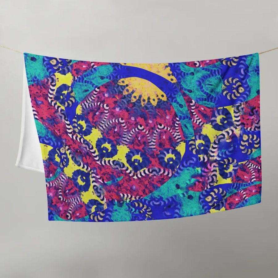 Caribbean Graffiti Throw Blanket product image (21)