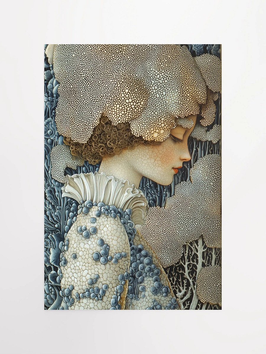 Mushroom Crown Maiden: Fantasy Poster of an Enigmatic Forest Nymph product image (4)