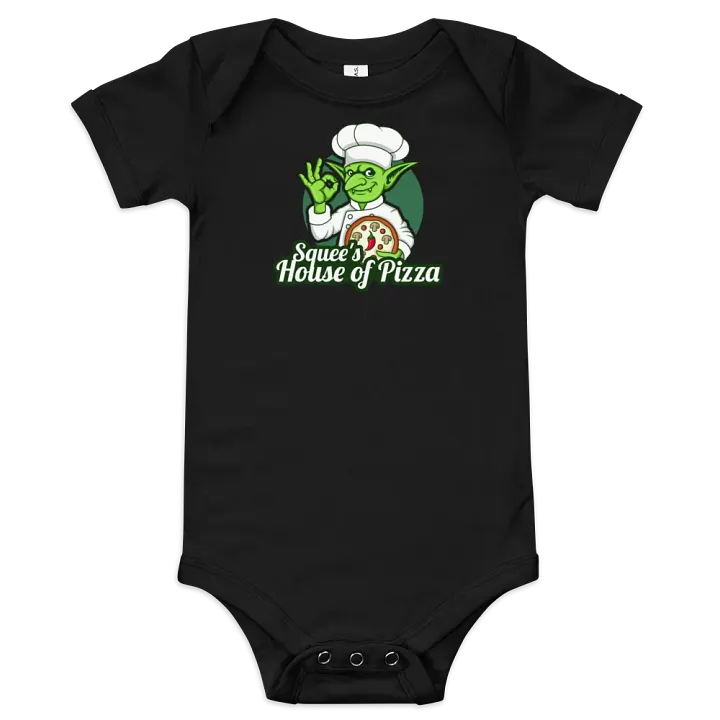 Squee’s House of Pizza Baby Short Sleeve One Piece product image (1)