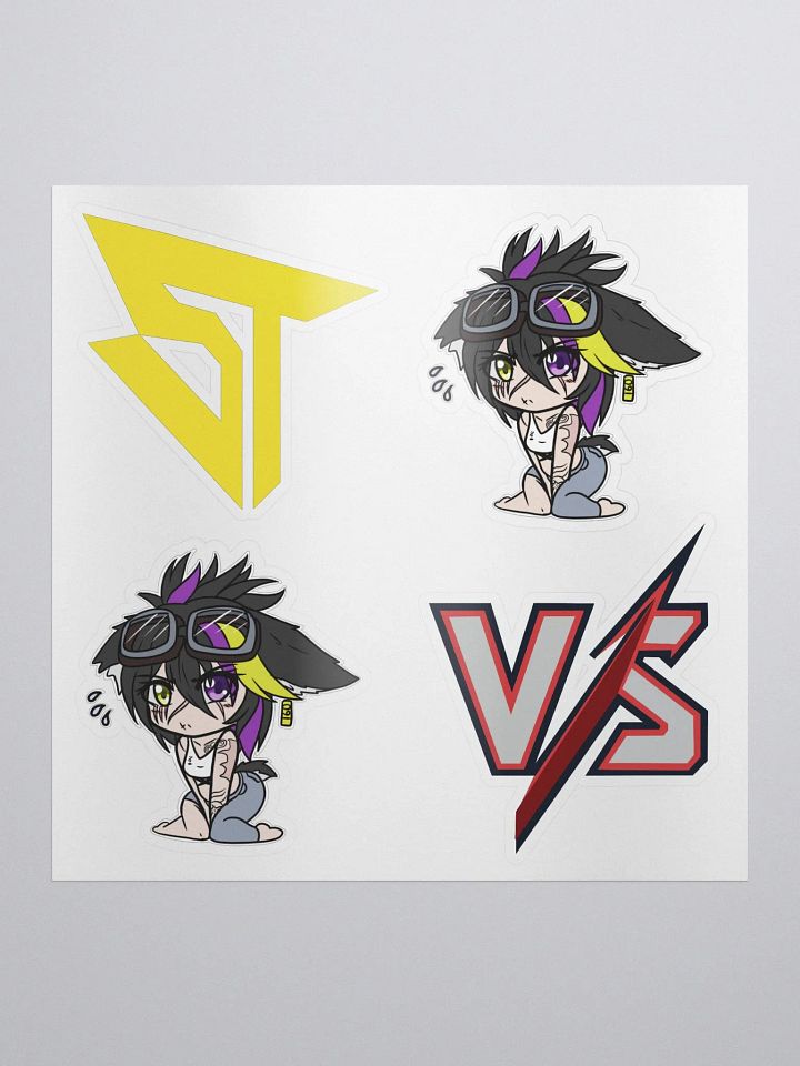 Chibi Staffy Sticker Sheet (Art by Whitepulse) product image (1)