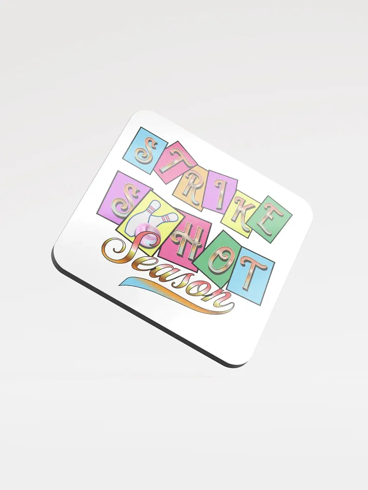 Strike Shot Season Bowling Cork Coasters product image (1)