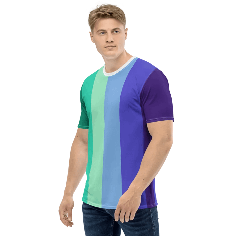 Gay Men's Pride Flag - All-Over Print T-Shirt product image (5)