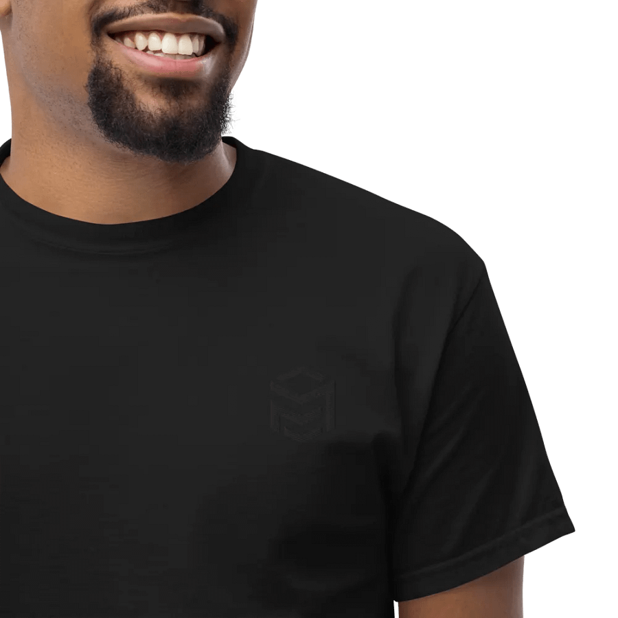 MathManEU Logo T-Shirt - Embroidered (Black) product image (8)