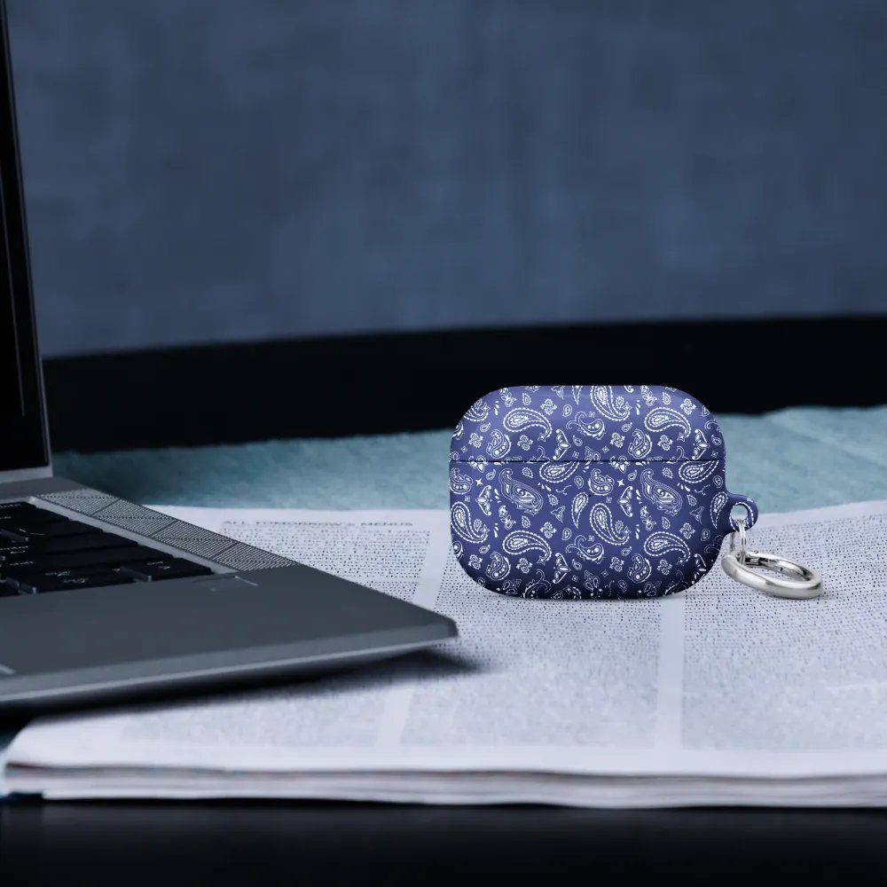 Indigo Bandana AirPods Case product image (52)