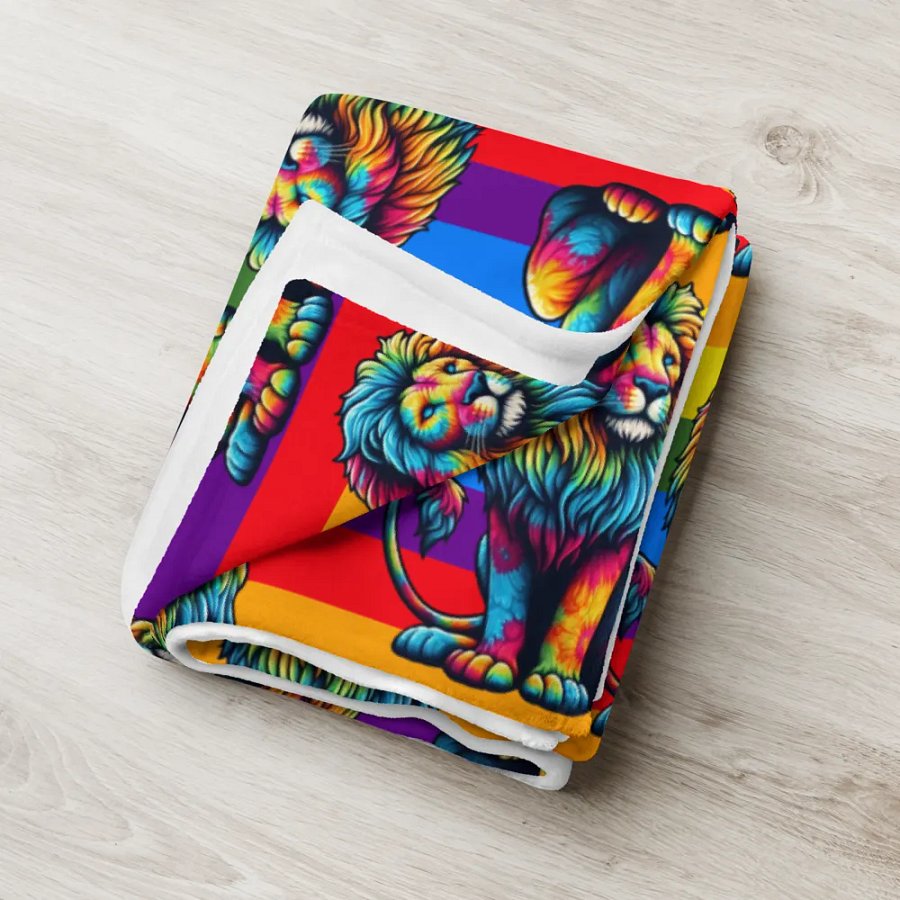 Lion Fiesta Throw Blanket product image (6)