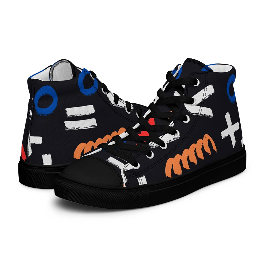 Geometry Women's High Top Canvas Shoes product image (12)