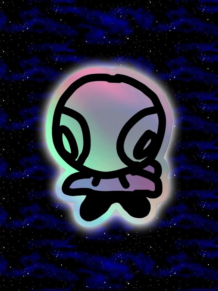 bon holographic sticker product image (1)